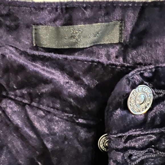 For All Mankind - Purple Velvet Pants - Size 29 - Picture 2 of 3